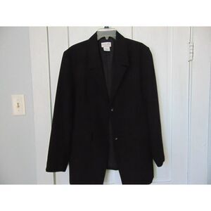 Vtg. Womens Black Blazer by Jaclyn Smith Size 18 100% polyester. No flaw Classic